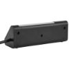 Immagine di MULTIPRESA AD ANGOLO 3 PRESE POLIVALENTI E 2 PORTE USB CON INTERRUTTORE PER LED CAVO 1,5 MT NERA/ARGENTO ELECTRALINE