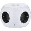 Immagine di MULTIPRESA CUBO WIRELESS 3 PRESE POLIVALENTI E 3 PRESE USB 2,4A CON INTERRUTTORE CAVO 1,5 MT BIANCA ELECTRALINE