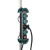 Immagine di MULTIPRESA PROFESSIONALE 4 PRESE POLIVALENTI E TAPPO IP44 CON INTERRUTTORE CAVO 4 METRI NERA/VERDE ELECTRALINE