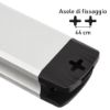 Immagine di MULTIPRESA 8 PRESE POLIVALENTI E 2 PRESE USB CON INTERRUTTORE CAVO 2 MT SILVER7NERO ELECTRALINE