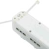 Immagine di MULTIPRESA UNIVERSALI 3 PRESE POLIVALENTI E 6 PRESE BIVALENTI CON INTERRUTTORE CAVO 3 METRI  BIANCA ELECTRALINE